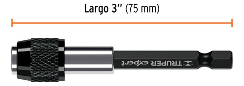 Adaptador De 75 Mm Magnético Para Puntas, Truper Expert.