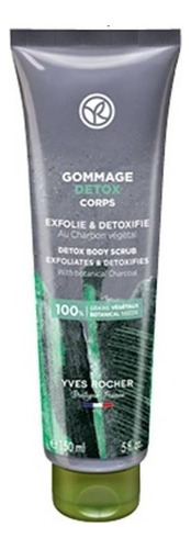 Exfoliante corporal Detox Yves Rocher con carbon vegetal