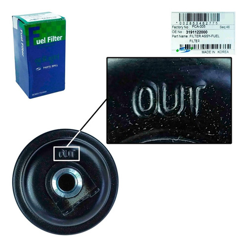 Imagen 9 de 10 de Filtro Gasolina Dodge Brisa 2002 2003 2004 Original