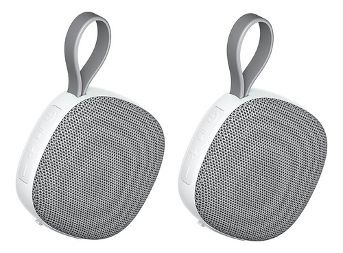 2 Pack Bocina Portatil Bluetooth 5.3 Ipx5 5-7 Horas Mo2 Color Blanco