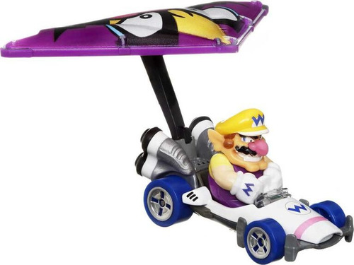 Carritos Hot Wheels Mario Kart Planeadores Wario Esc 1:64
