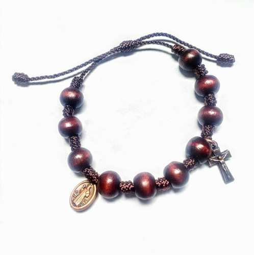 Docena De Denarios Pulsera De Madera