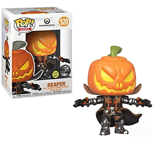 Figura De Accion Funko Pop.  Overwatch  Reaper Pumpkin