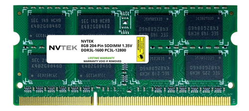 8 Gb (1 X 8 Gb) Ddr3 1600 Mhz Pc3-12800 No Ecc Sodimm Nvtek 