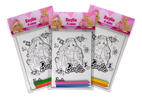 Kit Colorir Barbie / Escolha o seu tema / Lembrancinha para Festa / Desenhos  para Colorir