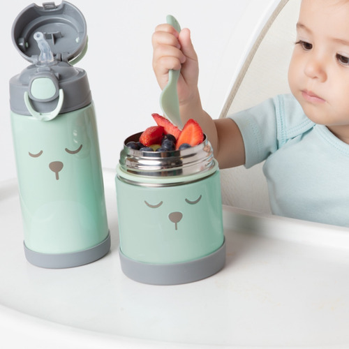 Imagem 6 de 8 de Garrafa Térmica Infantil Criança P/ Água Suco Inox Envio 24h
