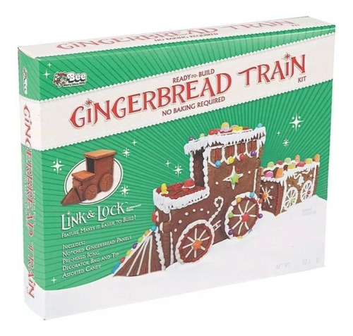 Tren De Galletas De Jengibre Kit Para Decorar.