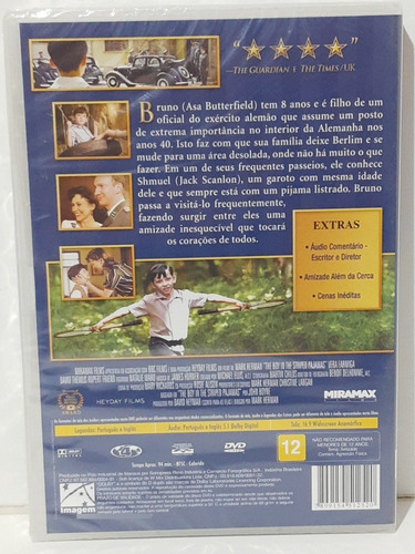 Dvd O Menino Do Pijama Listrado - Original E Lacrado