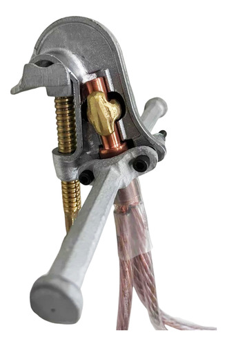Conjunto Aterramento Trifásico Com Grampos E Cabo Cristal