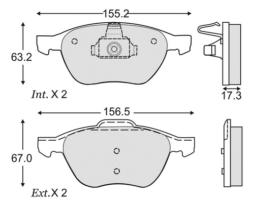 Balatas Delanteras Mazda 5 2006-2015 Schaeffler Fag Brakes