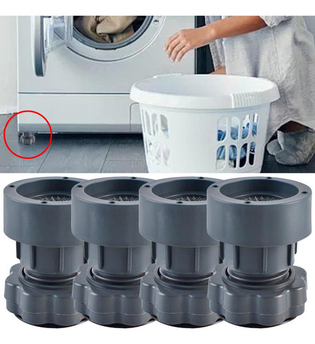 Las Almohadillas Antivibración De 4 Piezas Evitan Ajustable