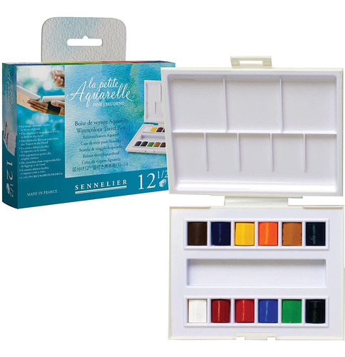 La Petite Aquarelle Acuarela Set 12 Half Sartens Multic...