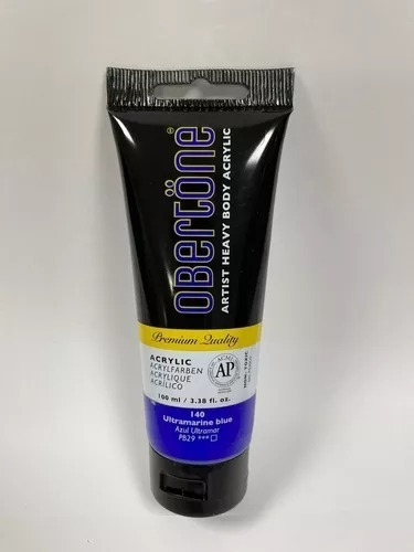 Tubo Pintura Acrilica Profesional Obertöne Heavy Body 100ml Color 140 Azul Ultramar