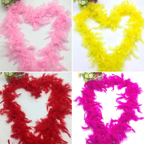 (sb) Decoración De Ropa De Boa Con Plumas De Pavo Para Fiest