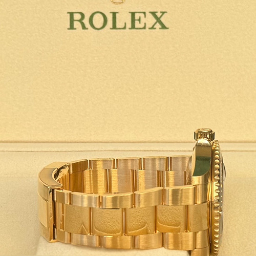 Rolex Submariner 41 Full Gold ,most.preto ,mod.novo Completo Dourado Preto Preto