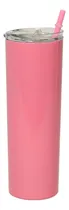 Comprar Vaso Termo Skinny Para Bebidas 20oz Acero Inox Doble Pared Color Cereza