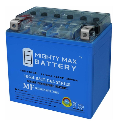 Mighty Max Battery Ytx14-bs Gel - 12v 12ah 200 Cca - Product