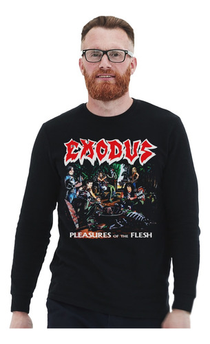 Polera Ml Exodus Pleasures Of The Flesh Original Cover Metal