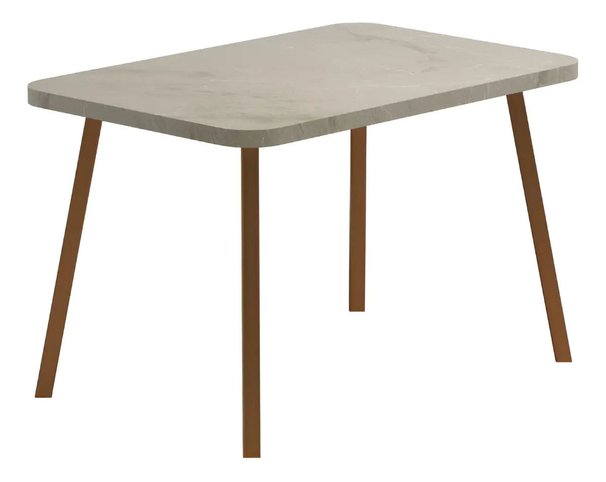 Mesa De Jantar 4 Lug Retangular 1,2m Stellar Carraro Pet Ros