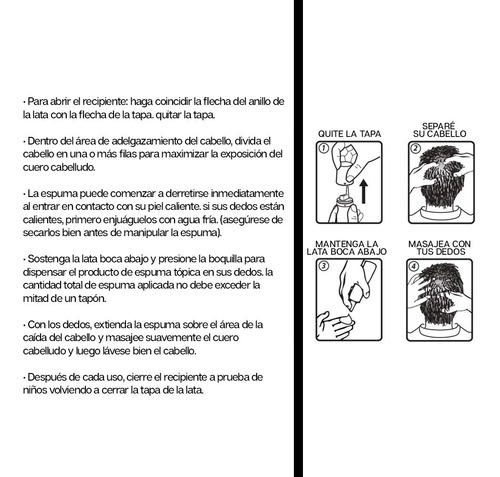 Minoxidil 5% Espuma Foam 3 Meses Tratamiento
