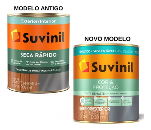 Tinta Esmalte Acetinado Base Agua Cores 900ml Suvinil
