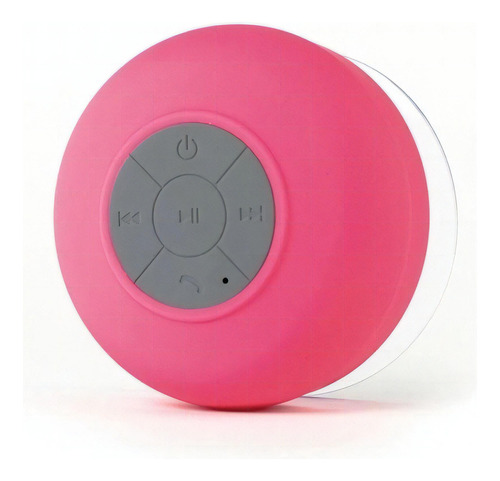 Mini Caixa De Som A Prova Da Água/ Ouvir No Banho/ Bluetooth Cor Rosa