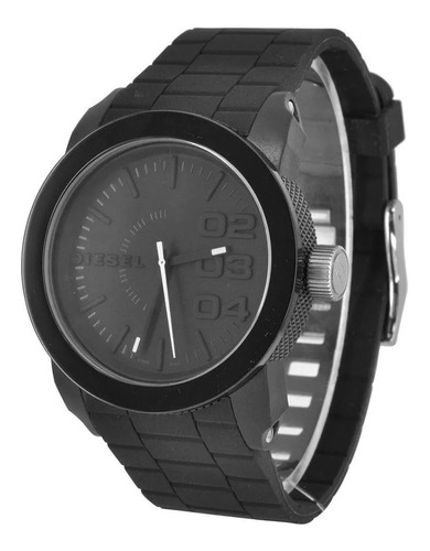 Reloj Diesel Dz1437 Negro Mate Goma Minimalista Envio Gratis