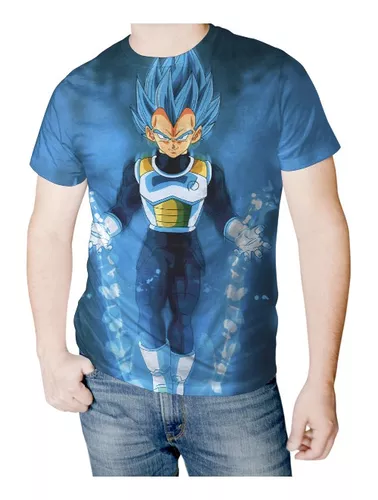 Camiseta Vegeta Super Saiyajin Blue - Dragon Ball Super - Unissex