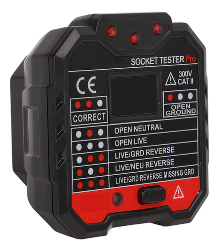Probador De Enchufes Eléctricos, Receptáculo, Detector, Fase