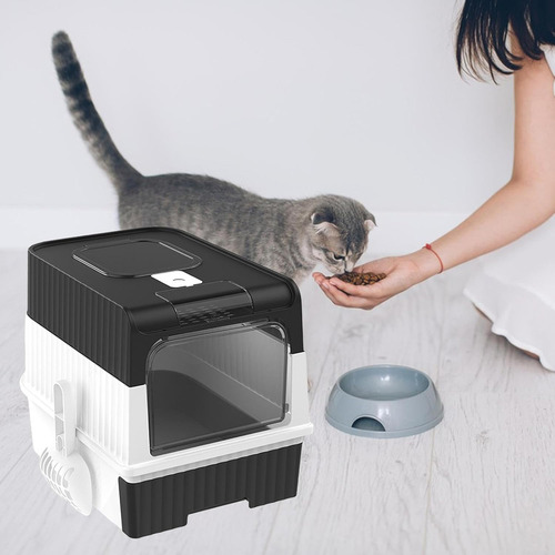 Arenero Cerrado Con Bandeja Sanitaria Para Gatos- Baño Xxl