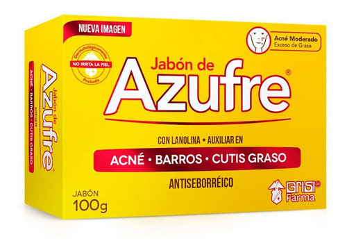 Jabón En Barra Grisi Azufre 100g