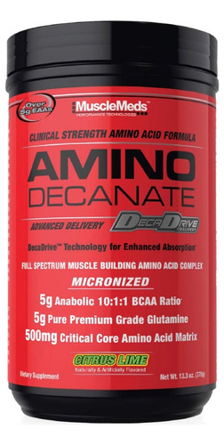 Amino Decanate 30 Serv Musclemeds Aminoácidos Esenciales Eaa