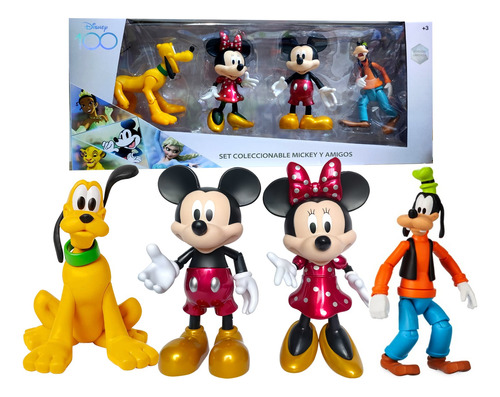 Set De Figuras Articulables Mickey Mouse Y Sus Amigos 4pcs