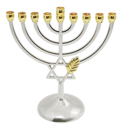 Baluue Hanukkah Menorah Candelabro Israel Jerusalén Templo 