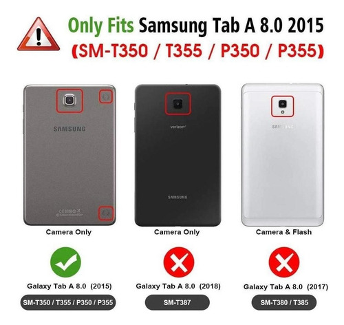 Funda Para Galaxy Tab A 8.0 Sm-t350 Sm-t355 Sm-p350 Sm-p355m