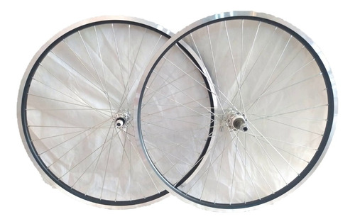 Juego De Ruedas De Bicicleta Rod.26 En Aluminio Doble Pared