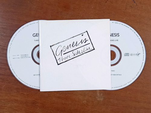 Cd Genesis - Three Sides Live (1994) Doble Europa R10