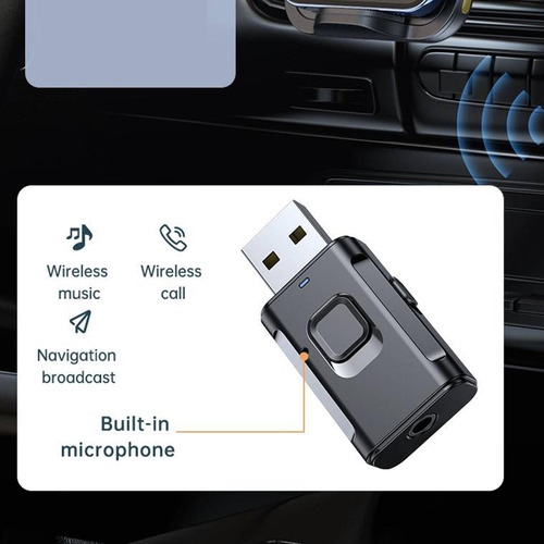 2 En 1 Usb Bluetooth 5.0 Transmisor Receptor Para Tv Coche