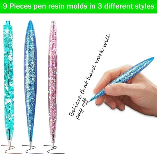 9 Moldes De Silicona Para Pluma Estilográfica Con 75 Recambi