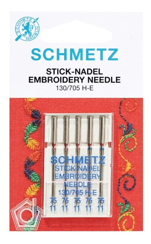 Agujas Schmetz Especiales Para Bordadora Familiar (3 Pack)