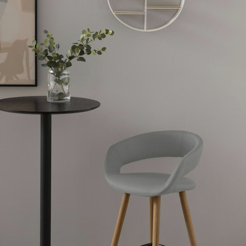 Taburete Medio 66 Tapiz Grace Gris