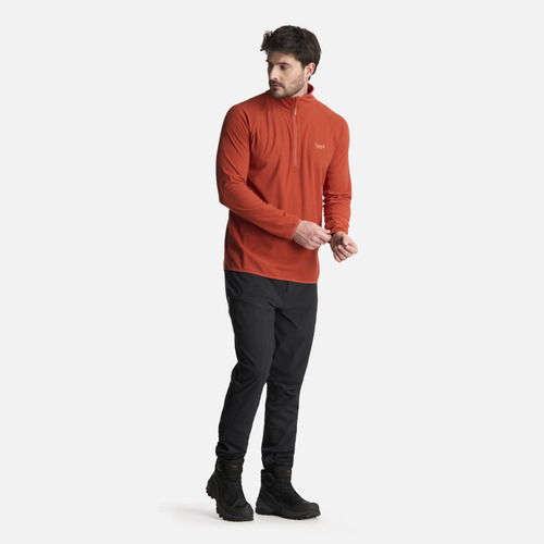 Polerón Hombre Jacaranda Nano-f 14 Zip Terracota Lippi