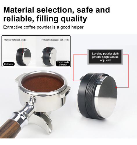 Tamper Y Distribuidor De Espresso 2 En 1 De 58 Mm