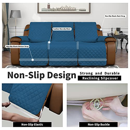 Funda Sofá Reclinable, Funda Reversible Sofá De 3 Pla...
