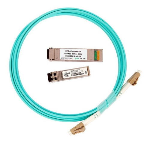 Kit Cabo Conexao Direta Xfp E Sfp+ 10gb 2mts Para Fiberhome 