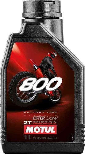 Motul 800 Off Road Aceite Moto 2t 100% Sintético Ester 1l