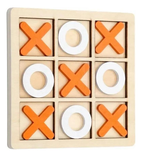 Juego De Ajedrez De Tres En Raya De Madera, Juego De Ajedrez