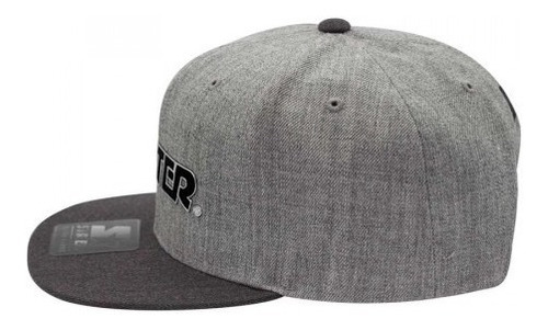 Imagem 2 de 3 de Boné Starter Aba Reta Flocked Snapback Cinza Importado