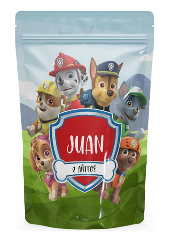 Bolsas Golosineras Souvenir Personalizadas Paw Patrol X10