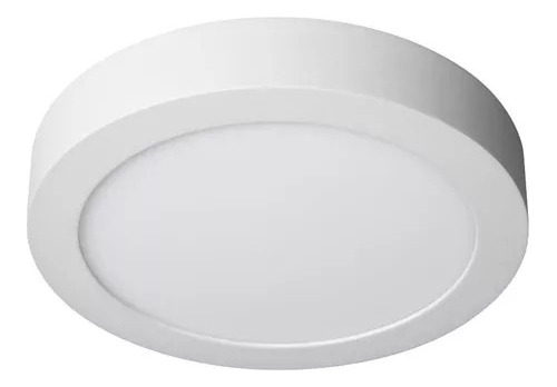 Plafón Blanco Led 18w Redondo Cálido / Frío Dabor